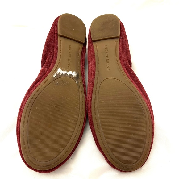 Lucky Brand Burgundy Ballet Flats LP- Erin 8,5 - Picture 4 of 11